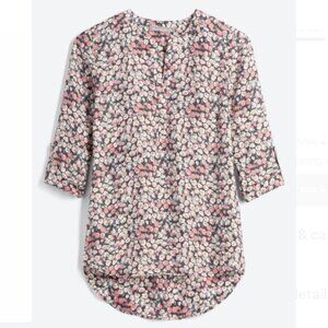 Daniel Rainn Ferraro Split Neck Blouse - Off-White - L